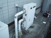 兵庫県　篠山市　戸建て住宅　ノーリツ　ガス風呂給湯器　取替交換工事