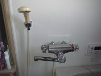 兵庫県　尼崎市　マンション　KVK　浴室　サーモスタット　シャワー水栓取り替え交換工事　施工