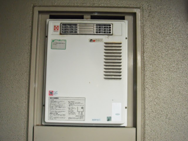兵庫県　伊丹市　マンション　ノーリツ　１６号　ガス給湯器　PS標準設置型　取替交換工事　施工