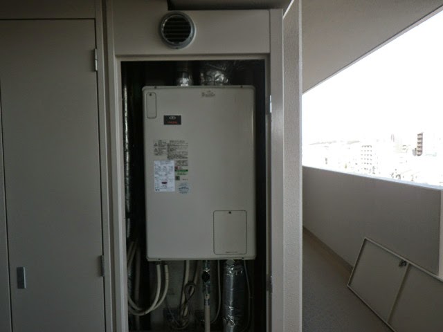 兵庫県　明石市　マンション　ノーリツ　24号　ガスふろ給湯器　セミオート　屋内設置型　強制給排気　取替交換工事施工　