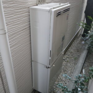 尼崎市　戸建住宅　ノーリツ24号ガスふろ給湯器　取替交換工事施工　パーパス製　から　GT-2470SAW BL