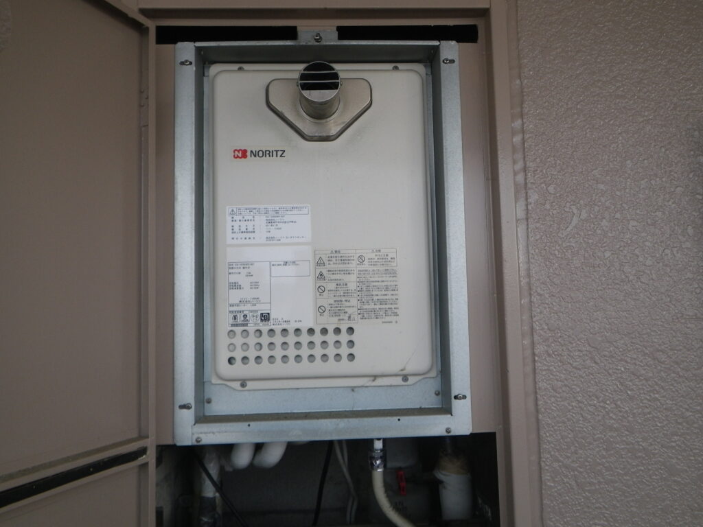神戸市東灘区深江 マンション ノーリツ16号ガス給湯器 高温差し湯 取替交換工事施工 GQ-1626AWX-60T DX