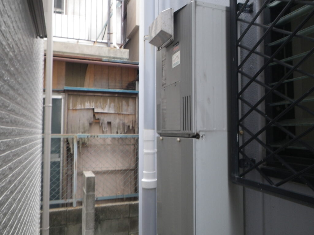尼崎市南武庫之荘 戸建住宅 ノーリツ エコジョーズ 取替交換工事施工 大阪ガス235-T200 から GT-C2472AW BL