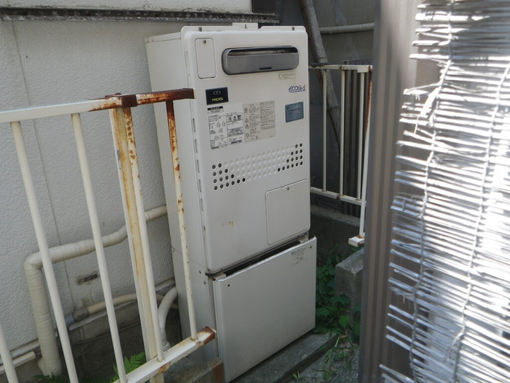 尼崎市大庄　戸建住宅　ノーリツ24号エコジョーズ　取替交換工事施工　大阪ガス135-N200　から　GT-C2472SAW-1