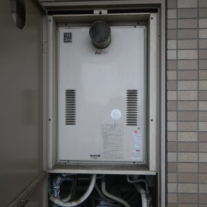 大阪市マンション　ノーリツ24号ガス給湯器　高温差し湯　取替交換工事施工　大阪ガス44-626　から　GQ-2427AWX-T DX
