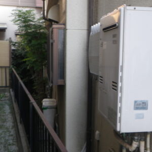 尼崎市　戸建住宅　ノーリツ24号エコジョーズ　取替交換工事施工　大阪ガス135-R200　から　GT-C2472SAW