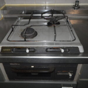 西宮市　マンション　ノーリツ2口コンロ　取替交換工事施工　サンウエーブC-SB211 　から　N2G23KSQ1