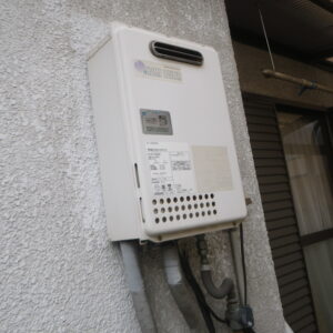 神戸市東灘区　戸建住宅　ノーリツ　ガス給湯器　取替交換工事施工　日立KS-165SABH　から　GQ-1639WS-1